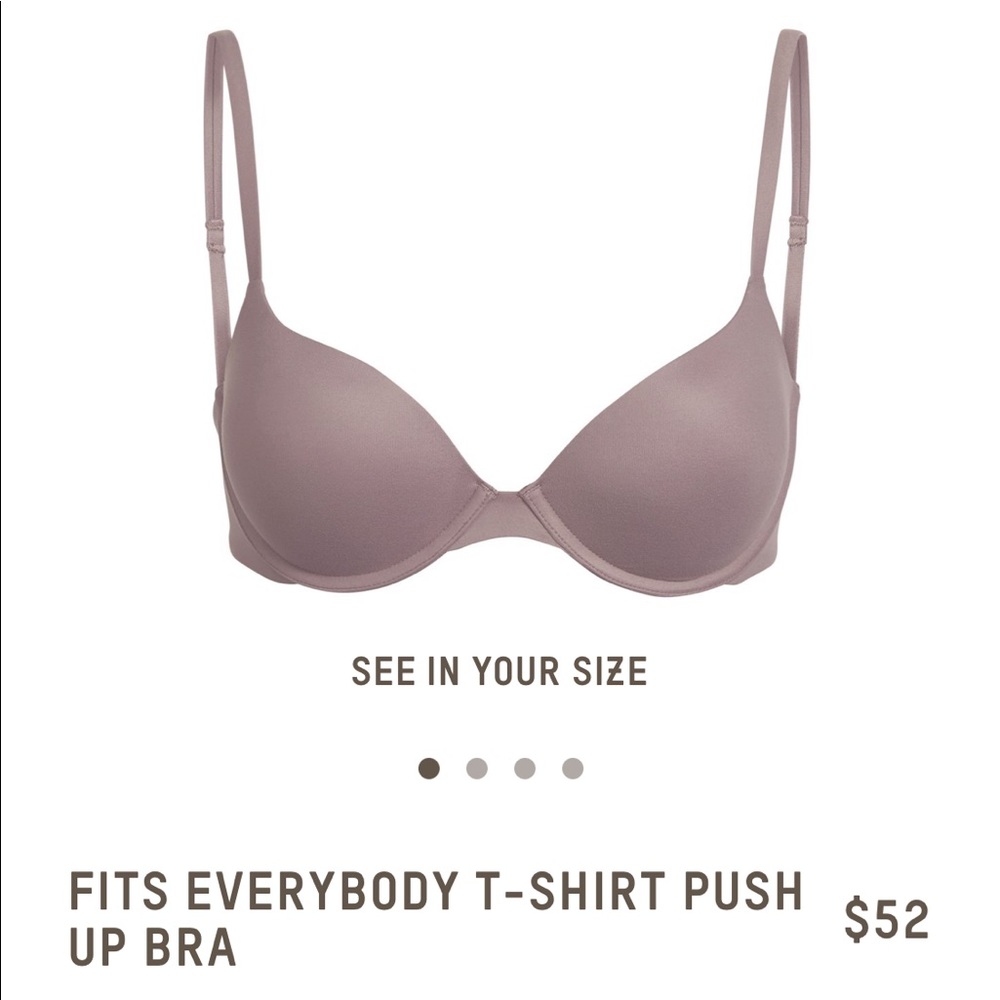 SKIMS FITS EVERYBODY PUSH UP BRA Umber